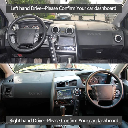 Imagen 2 del producto Para Ssangyong Kyron 2005 - 2015 para Actyon 2005 - 2010 cubierta de salpicadero automático alfombrilla para tablero alfombra Dashmat alfombrillas Anti-UV