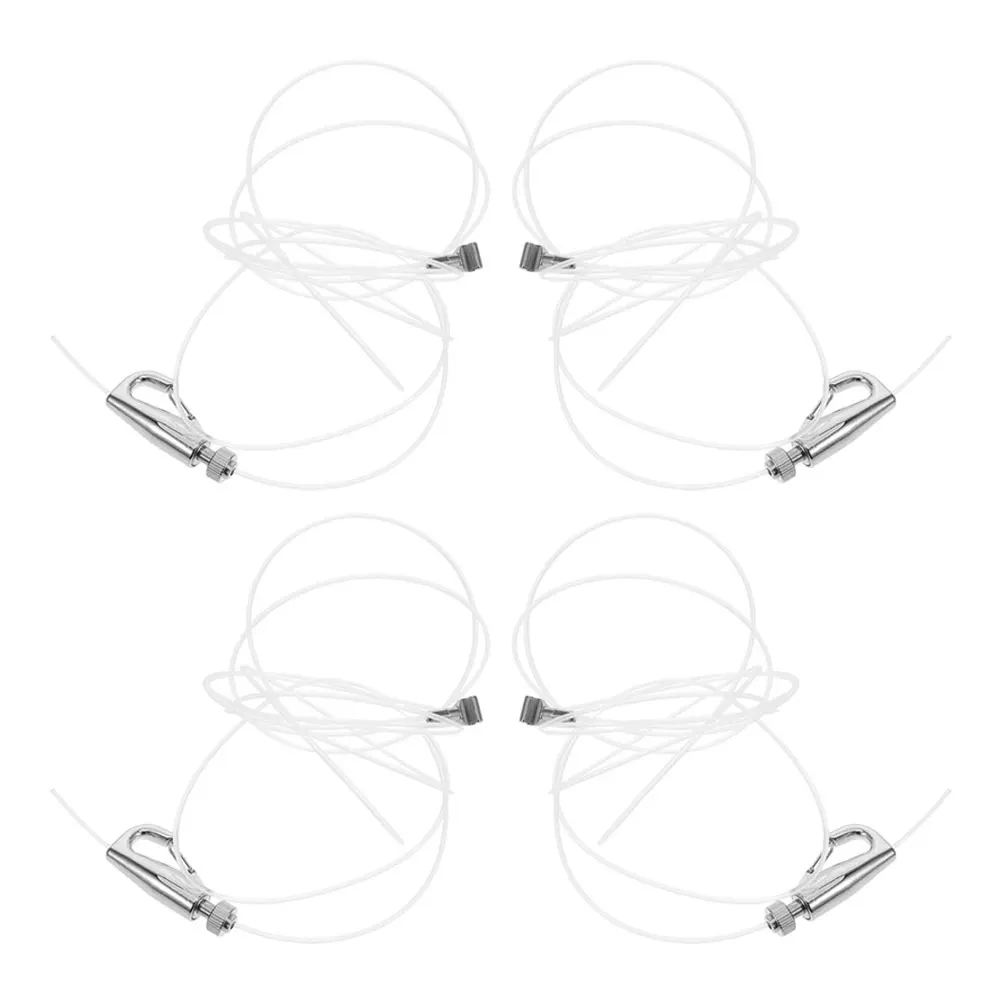 

4 Sets Picture Hangers Hanging System Heavy Duty Wall Mount Kits Adjustable Thickened Gallery Wire Hooks Home Office Use