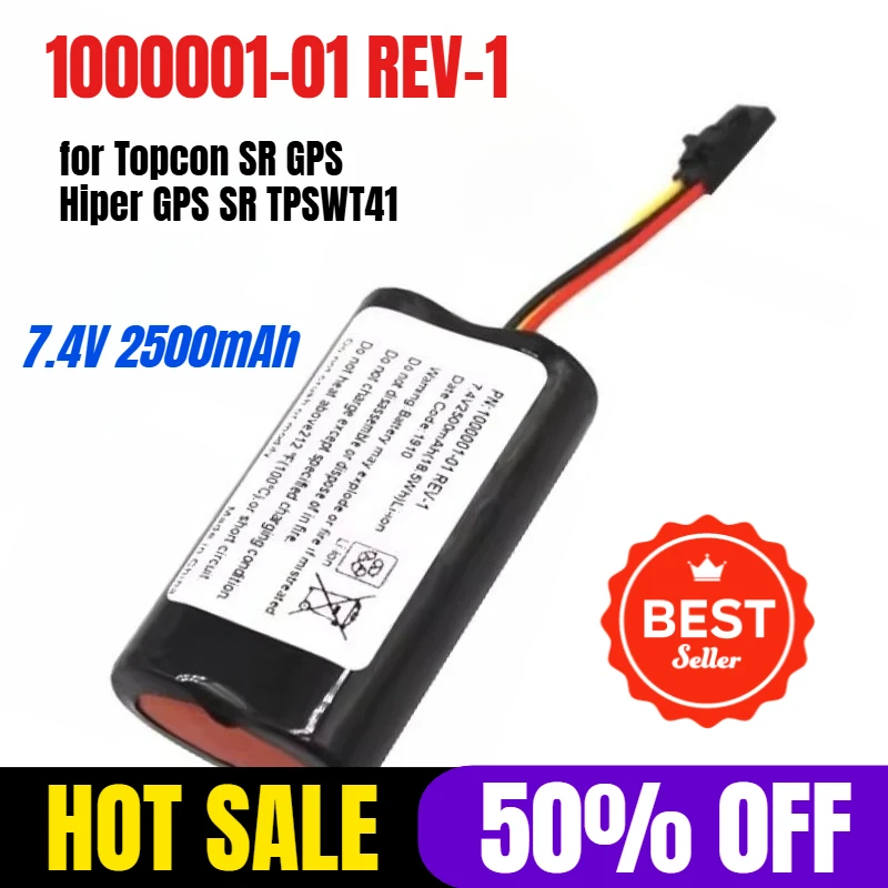 

7.4V 2500mAh 1000001-01 REV-1 for Topcon SR GPS Hiper GPS SR TPSWT41 High Qualty Bateria