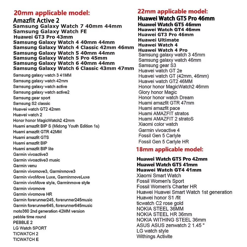 18/20 มม.22 มม.ซิลิโคนแม่เหล็กสําหรับ Huawei GT5 Pro 46 มม.รูปแบบไม้นาฬิกาสําหรับ Galaxy Watch 7 44 40 มม.Amazfit Active 2