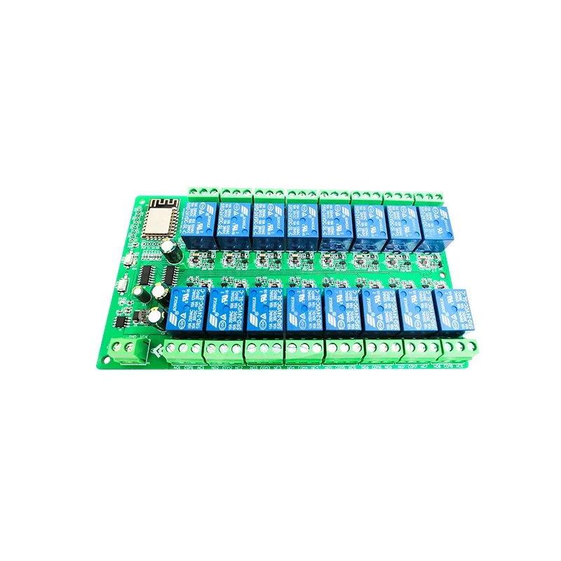 5V/12V/24V Power ESP8266 WIFI 16 Channel Relay ESP-12F Development Board