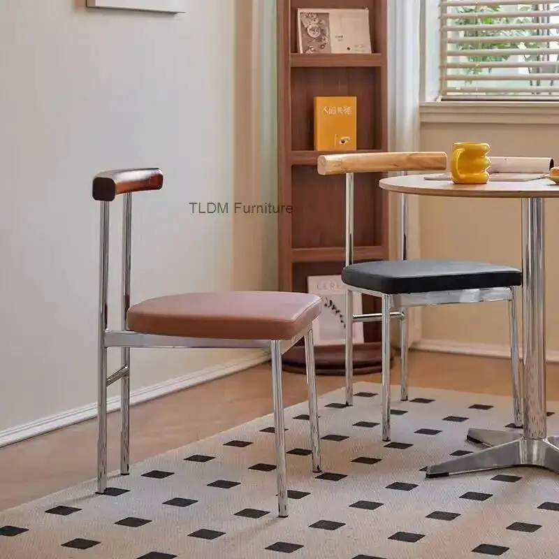 

Металлические минималистичные барные стулья кремового цвета для кухни, современные игровые барные стулья, мягкие эстетичные стулья для туалетного столика, мебель для гостиной