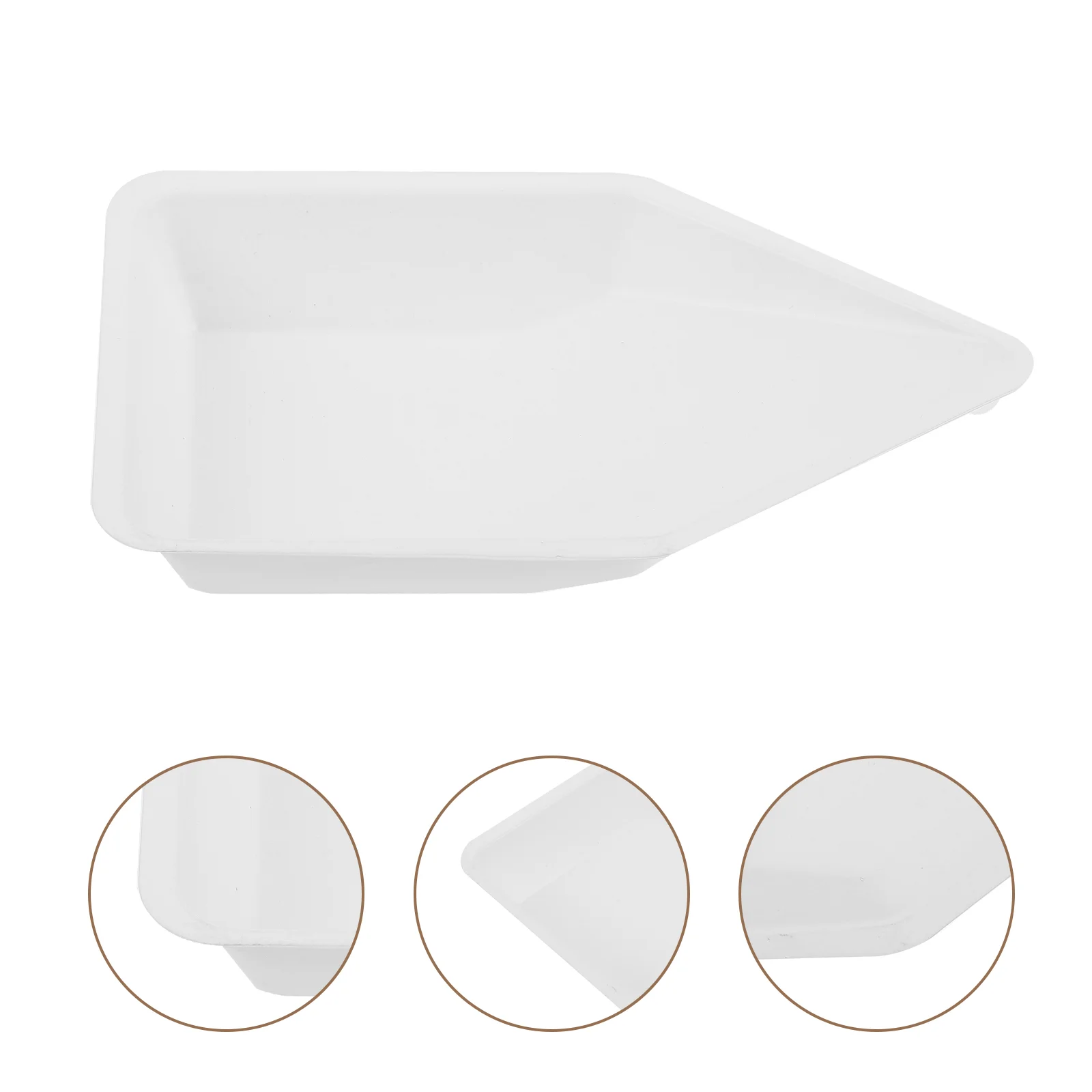 10 Pcs Square Weighing Boat Measuring Cups Weight Plate Plastic Dish Anti-Static