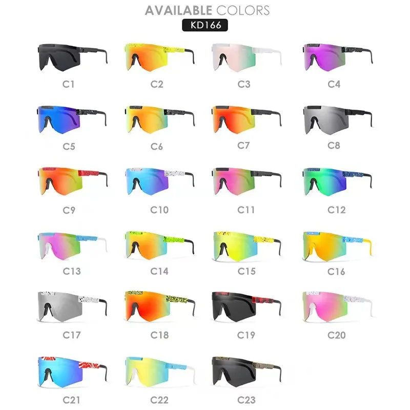 Verstellbare PC-Linsen Quadratische Sonnenbrille für Männer und Frauen, Winddichte Fahrradbrille UV-Schutz Sportsonnenbrille – Detail 2