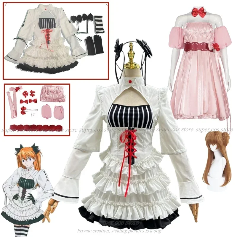 Asuka Langley Sohryu Gothic Lolita Dress Cosplay Costume  anime cosplay  love live cosplay