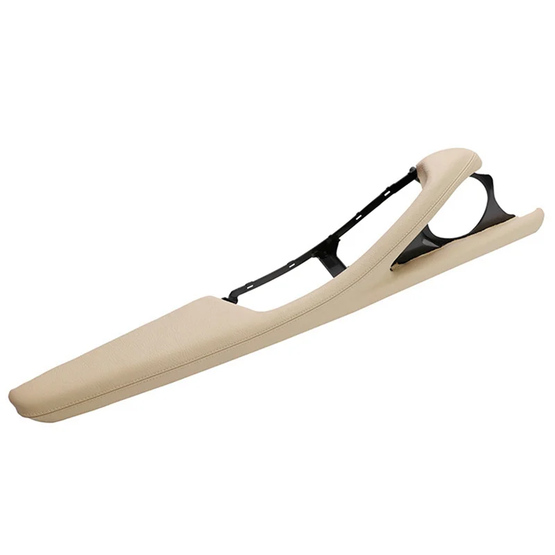 LHD sandaran tangan pintu samping mobil, braket pendukung bingkai luar untuk 5 seri F10 F11 F18 520 523 525 528 (krem)