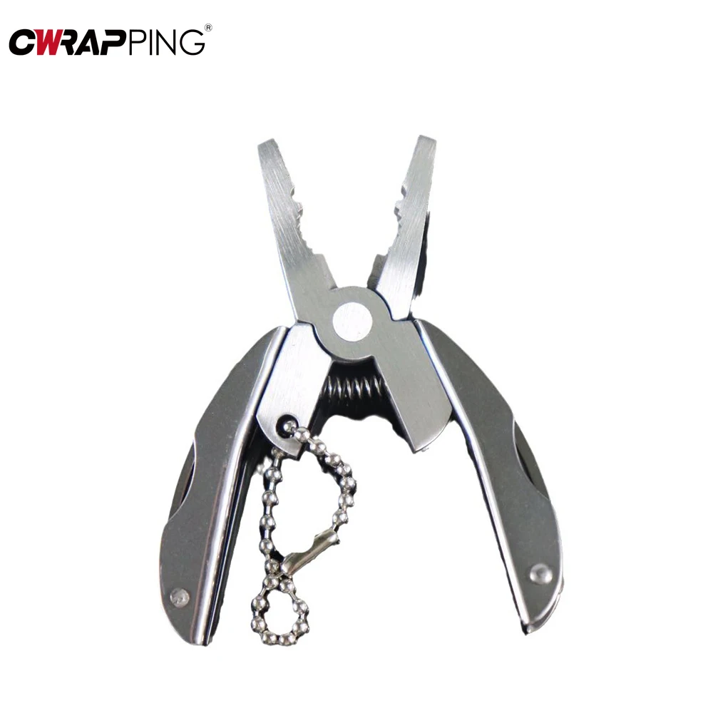 Tang Multifungsi Sepeda Motor Pisau Baja Tahan Karat Dapat Dilipat Mini Tang Belakang Penyu Gantungan Kunci Alat Berkemah Kit Perjalanan