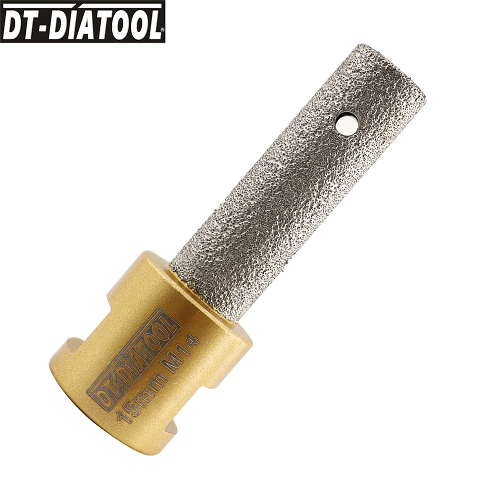 DIATOOL 1pc/2pcs Diamond Finger Milling Bits M14 Thread Grinding for Tile Ceramic Porcelain Marble Dia 10/20/25/30/35mm