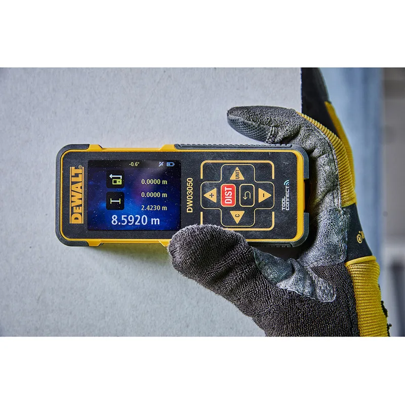 DEWALT DW03050 Laser Distance Measurer Tool Connect Afstandsmeter 50m 165‘ Bluetooth Rangefinder Meter