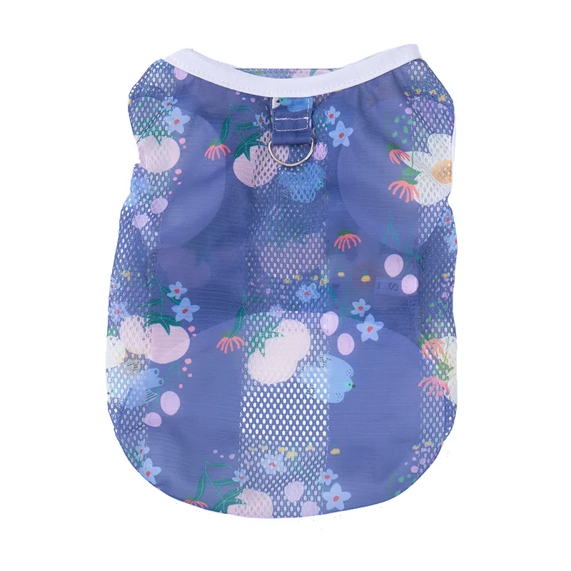La ropa para perros se puede rebajar en verano, protector solar, chaleco antipérdida de pelo para gatos de peluche, fresco y transpirable