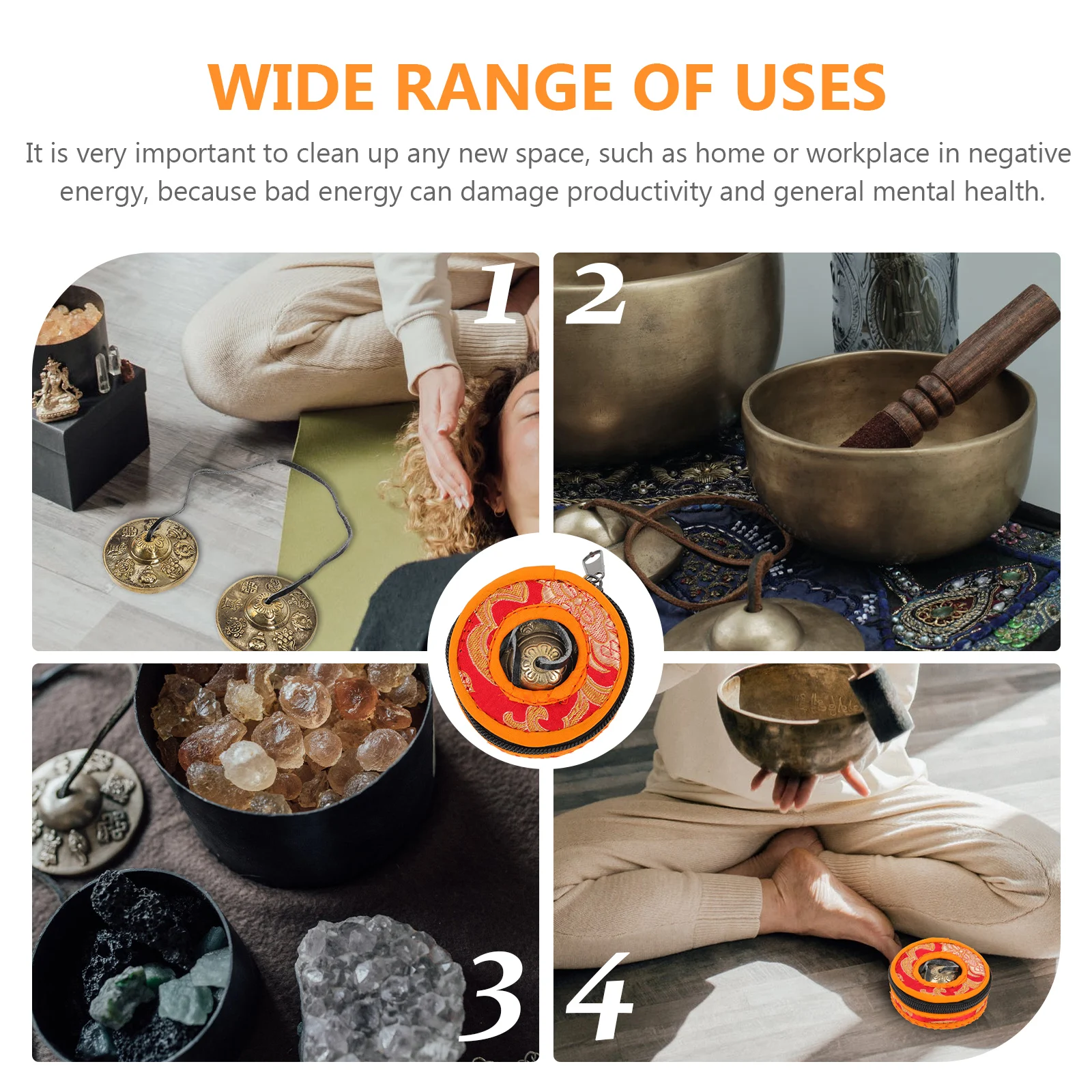 

Touch The Bell Sound Healing Meditation Accessories Percussion Instrument Yoga Musical