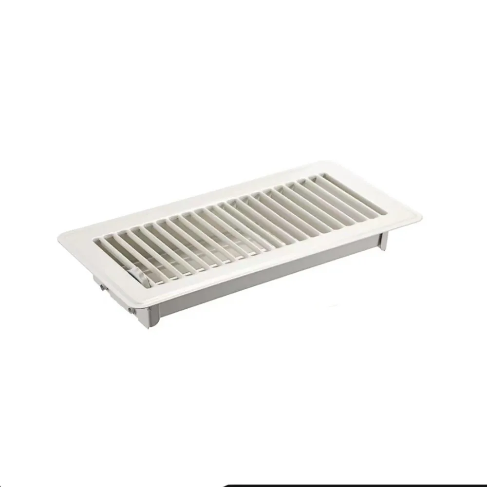 Metal Floor Register Cover 4*10 Inch High-efficiency Heavy Duty Vent Grille Anti-blocking Air Cover Central Conditioner Grille