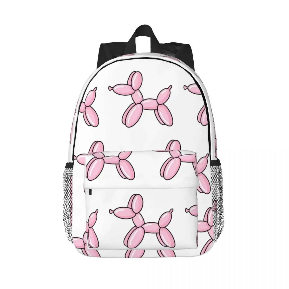 

Balloon Dog Pink Backpacks Boys Girls Bookbag Casual Children School Bags Travel Rucksack Shoulder Bag Large Capacity