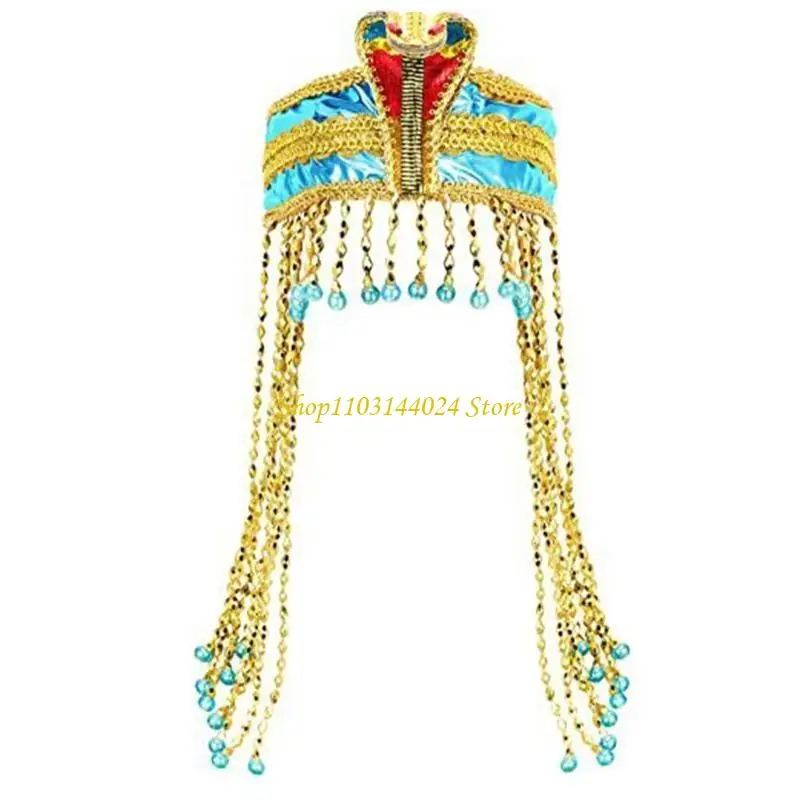 N5KE Egyptian Snake Hair Hoop Snakes Cosplay Headband Vintage Party Prop