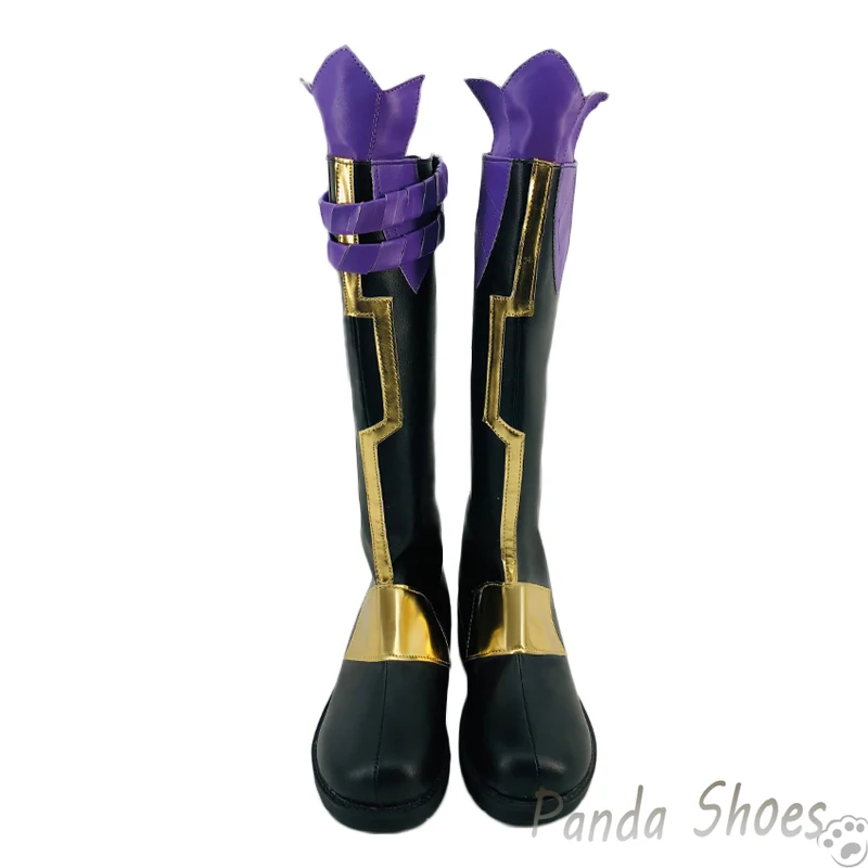 Genshinimpact Xiao Cosplay Shoes Anime Game Cos Long Boots Game Xiao Cosplay Costume Prop Shoes for Con Halloween Party