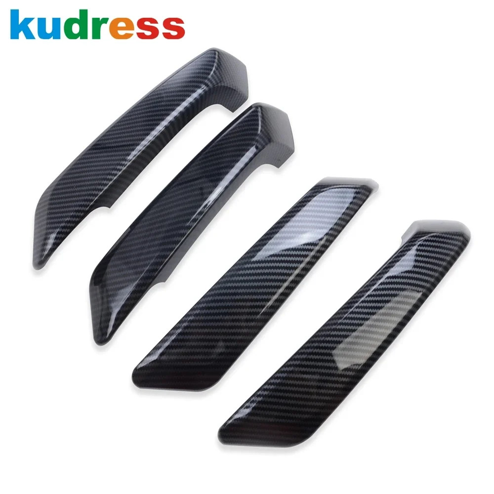 

Car Inside Inner Door Handle Armrest Panel Cover Trim For Audi Q5 2018 2019 2020 Carbon Fiber Interior Mouldings Accessories