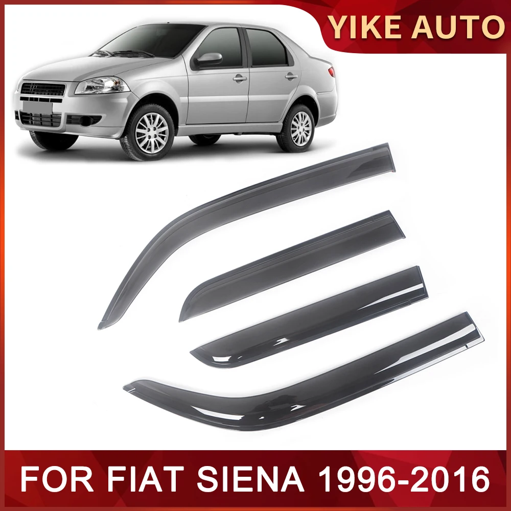 

Window Visor for FIAT SIENA 178 1996-2016 SEDAN Weathershied Door Visor Wind Sun Rain Guards Side Window Wind Deflectors Auto