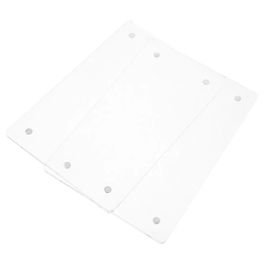 

Transparent Display Board Acrylic Table Stand Clear Double Sided Photo Block