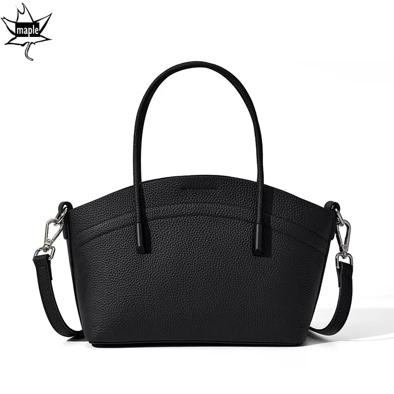 

Simple Togo Genuine Leather Commuter Tote Small 21cm Light Weight Ladies Designer Luxury Handbags with Zipper Beach Bag