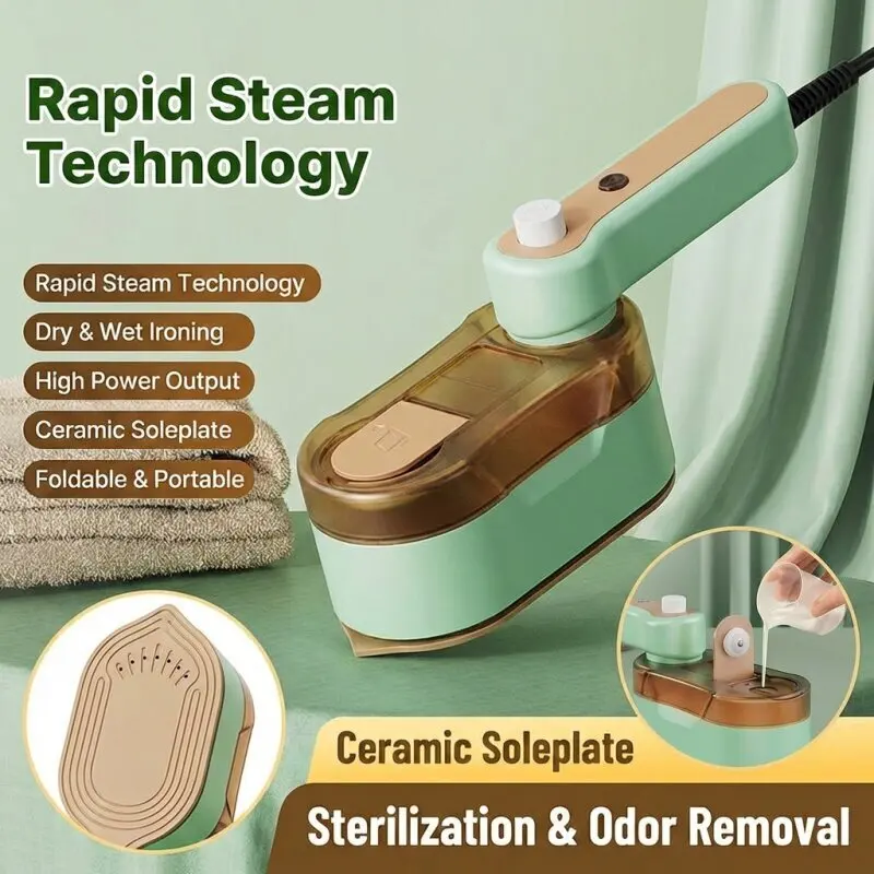 

Портативный ручной отпариватель для одежды: быстрый нагрев, для дома и путешествий, уход за тканями