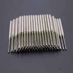 100pcs Ultra-Long 2.35mm drilling bits stoneworking Diamond Tooth Grinding Bits Durable Grinding Needle Diamond Drilling Holes