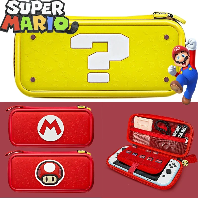 Super Mario Switch torba do przechowywania dla Nintendo Switch Oled Cartoon gra karciana etui ochronne do konsoli do gier akcesoria na prezent