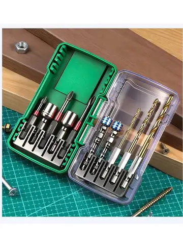 10PCS Fast Driving Impact Resistant Impact Bit Set Hex Shank S2 Steel Drill Bit Set Magnetic Hex Shank Bit Impact Driver