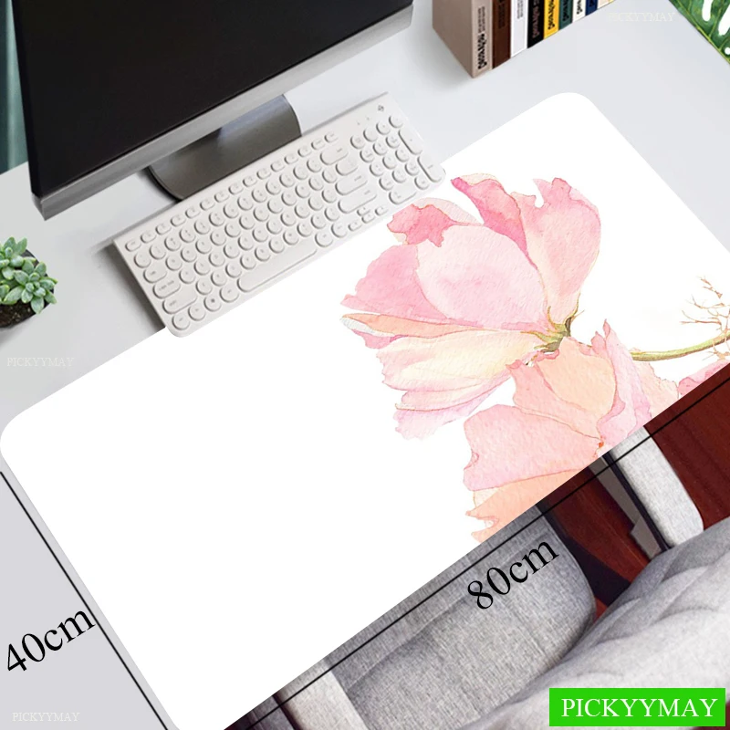Large Mouse Mat Mousepads Pretty Office Keyboards Desk Pad Speed Carpet Flower Art Mousepad Office Ladys Mouse Pad Cute Desk mat