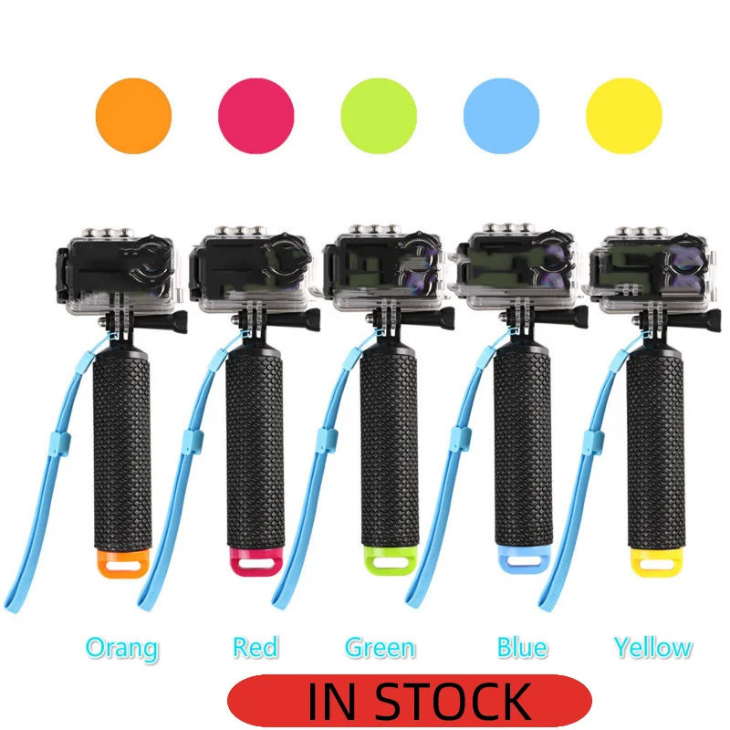 Waterproof Floating Hand Grip Underwater Selfie Stick for Gopro Hero Session Pro Float Handle Diving Action Camera