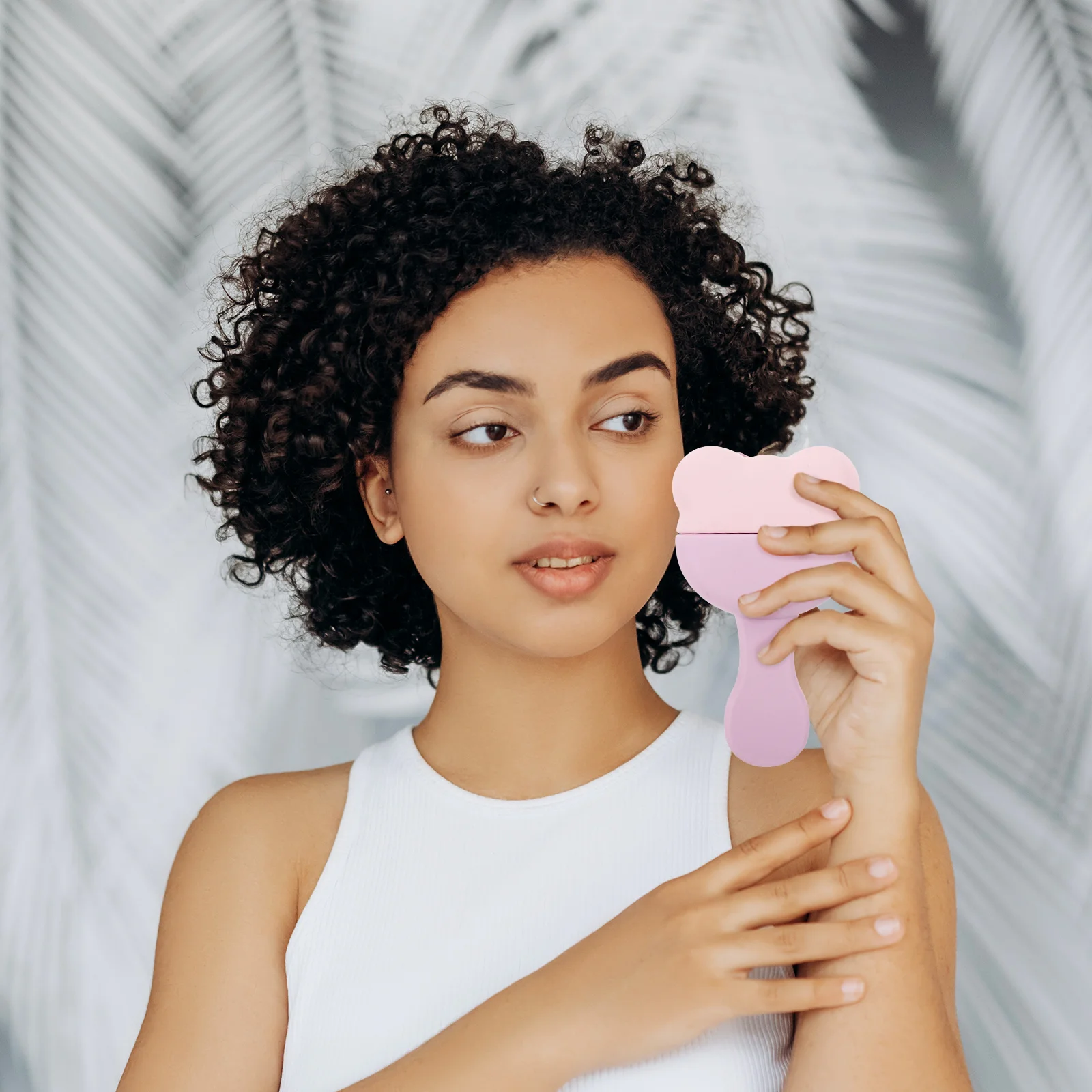 얼음 마사지 롤러 실리카겔 곰 모양 얼굴 스킨케어 도구 얼굴 눈 부기 완화 스킨케어 액세서리