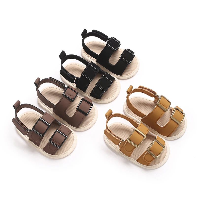 Sneakers With Rubber Soles  Anti Slip For Newborns And Babies  Casual Outdoor Activities  Summer Sandals With Hollow Buckles