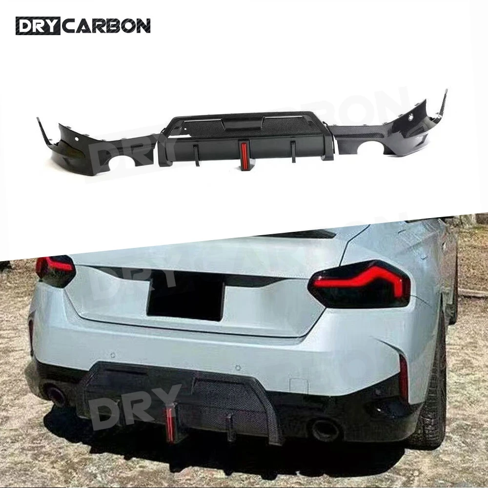 

Carbon Fiber Rear Bumper Diffuser Lip Spoiler for BMW 2 Series G42 220i M Sport Coupe 2022 2023 Car Rear Diffuser Apron