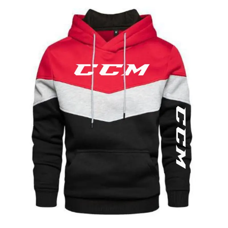 Felpa con cappuccio da uomo CCM, abbigliamento sportivo casual a maniche lunghe, adatto per l\'autunno, l\'inverno e la primavera