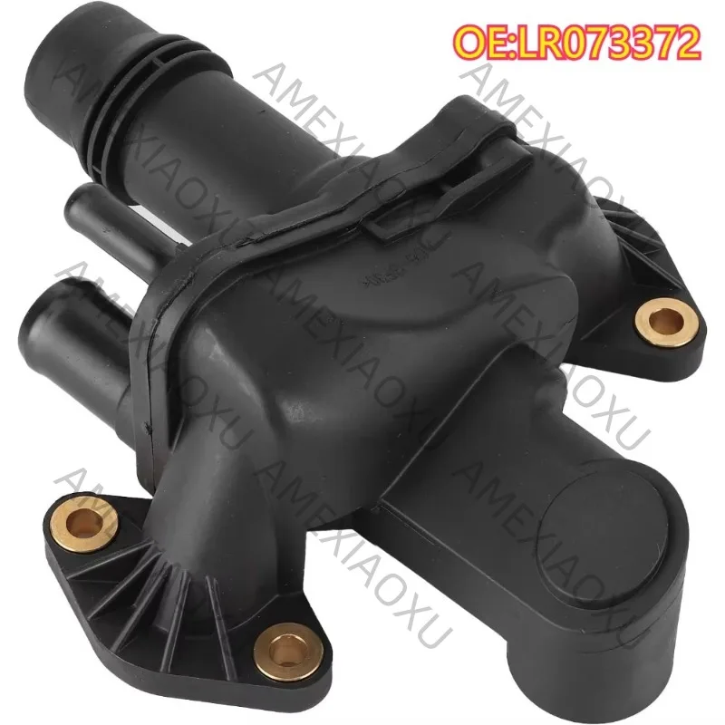 1-teiliges Thermostatgehäuse-Set für Land Range Rover Sport Discovery LR3 LR4 2.7 3.0 Diesel Gehäuse Wasserauslass LR073372 AMEXIAOXU