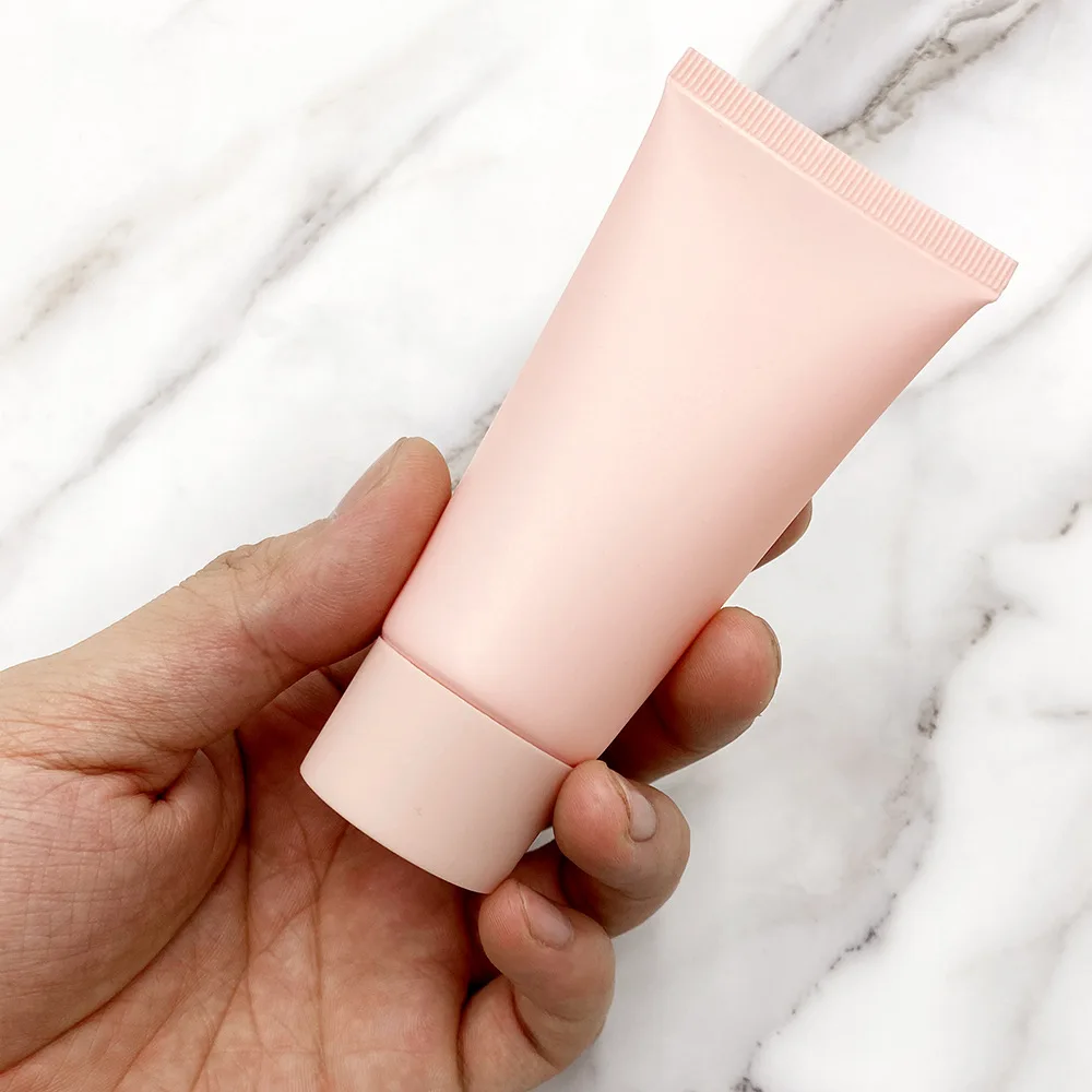 10Pcs Empty Plastic Soft Tube Matte Pink Green Squeeze Packing Bottle 50ML Skin Care Hand Cream Lotion Cosmetic Travel Container