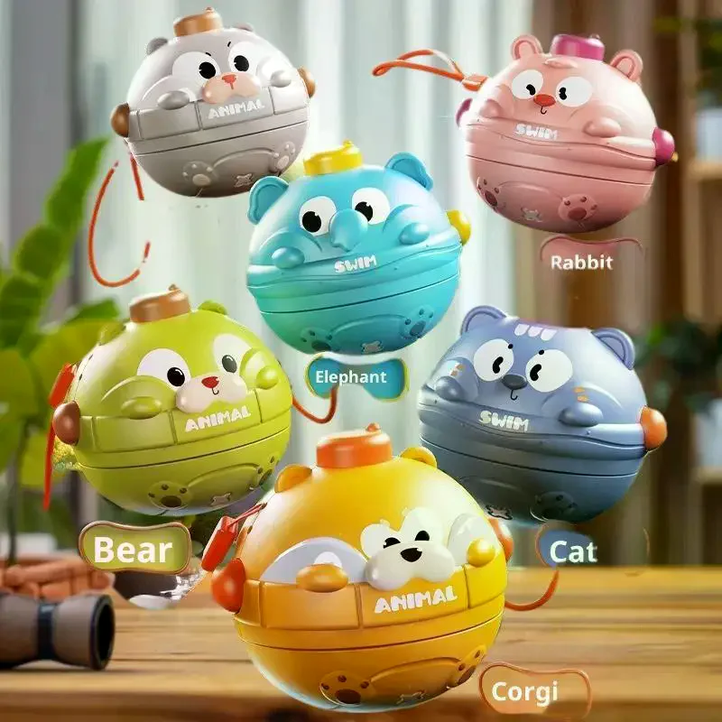 ของเล่นหมุนได้รูปสัตว์การ์ตูนหลากสี ฝึกการประสานงานระหว่างมือและตา ของเล่นพลาสติกสำหรับเด็กเล่นและกิจกรรมครอบครัว