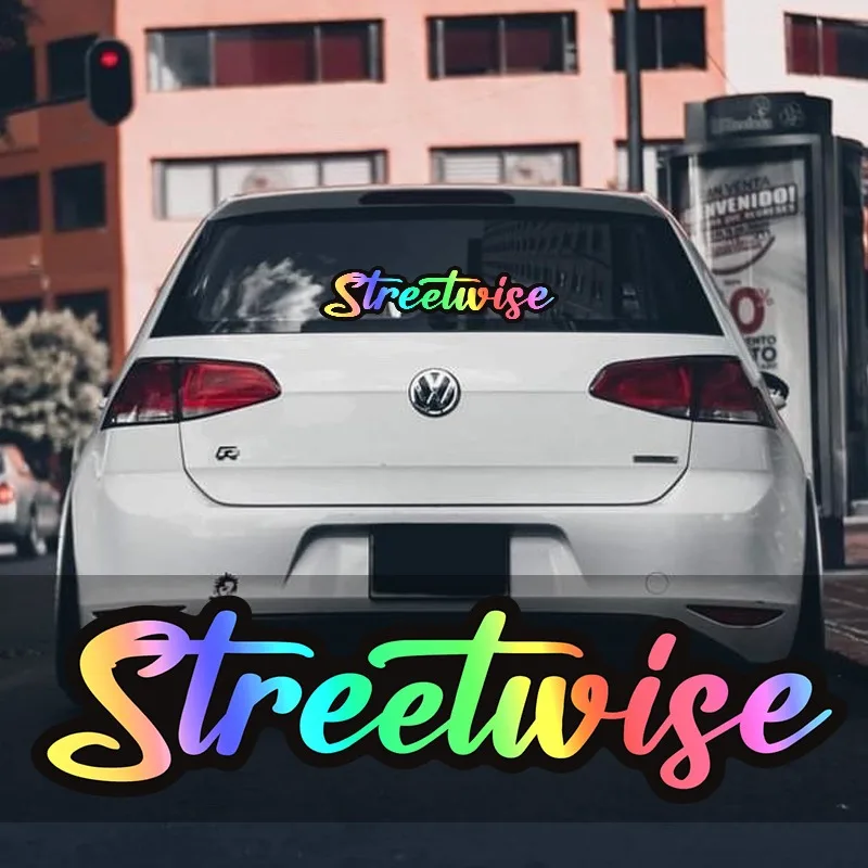 

1PC STREETWISE Car Stickers Auto Front and Rear Windshield Door Personalized Decoration Automobile Styling Waterproof Decals