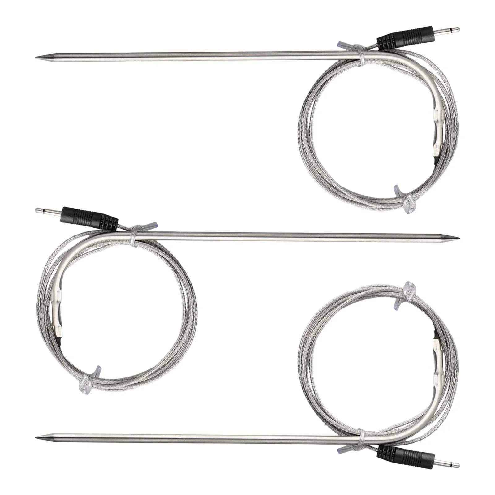 3pcs Spare Probe Sensor For Reliable BBQ Thermometer Oven Temperature Detection Sensor BBQ Grill Probe BBQ Tools Accessories