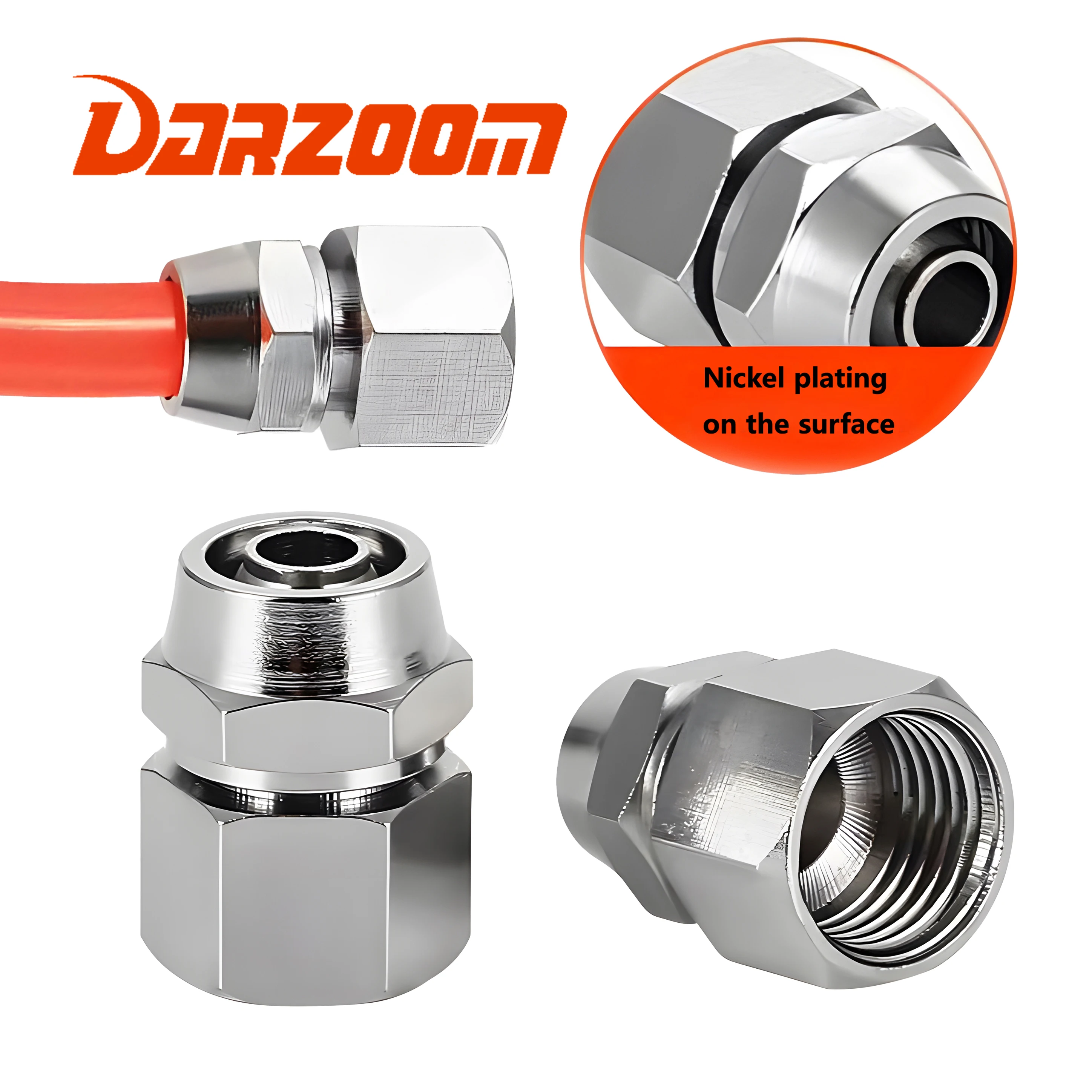 KPF Female Pneumatic Fitting BSP 1/8 1/4 3/8 1/2 4mm 6mm 8mm Quick PCF Connector Hose Fittings Tube Connectors