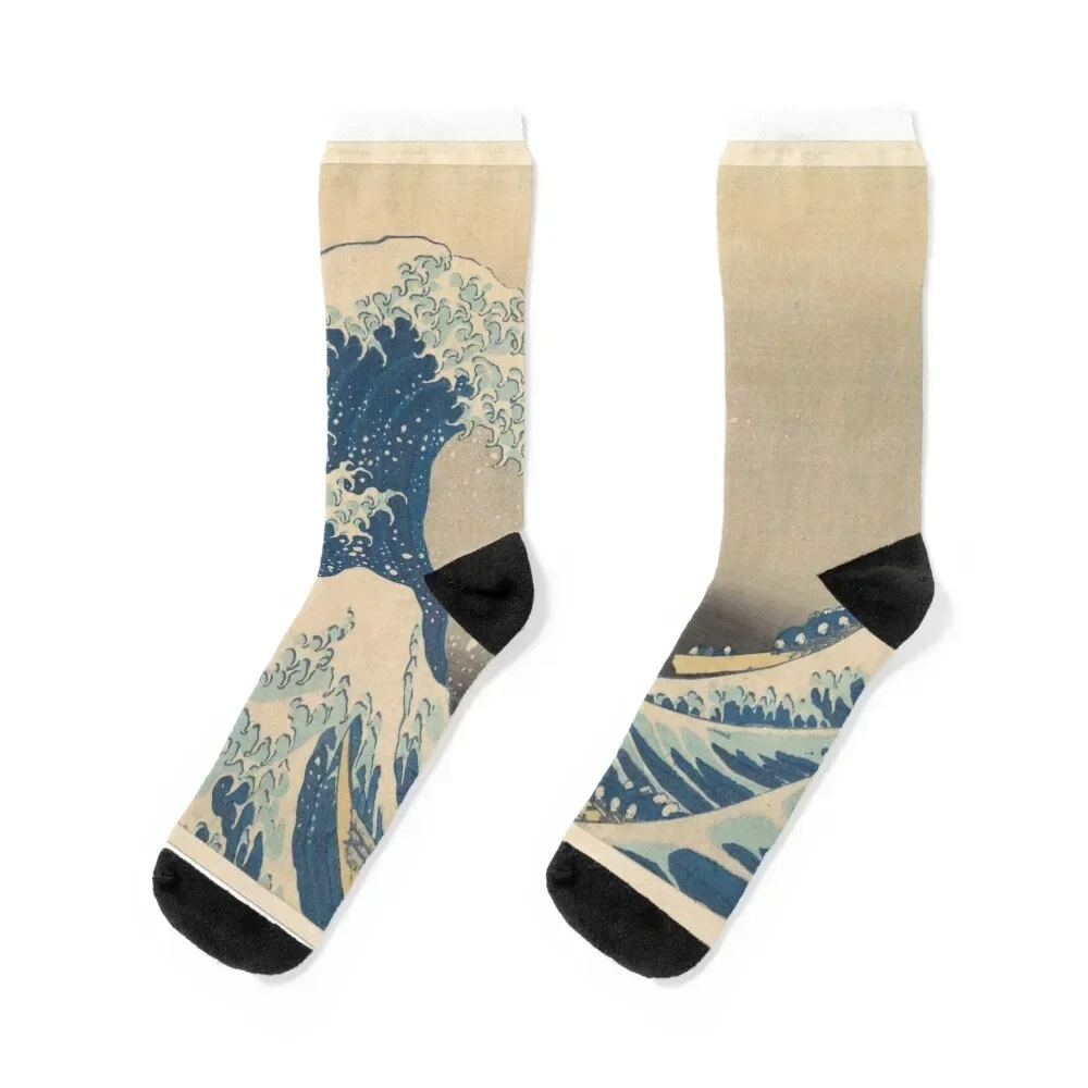 Under the Wave off Kanagawa (Kanagawa oki nami ura), also known as The Great Wave, from the series Thirty-six Views of Mou Socks