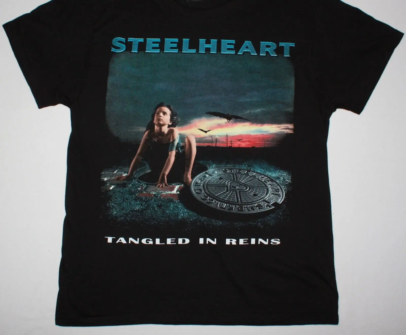 Vtg Steelheart Music Band Heavy Cotton S 5Xl Black T Shirt Mm665