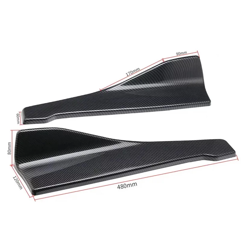 1 Paar Universal Auto Heckstoßstange Lippe Trim Schutz Auto Seitenschweller Abdeckung Auto Eckstoßstangenschützer mit Schrauben – Detail 5