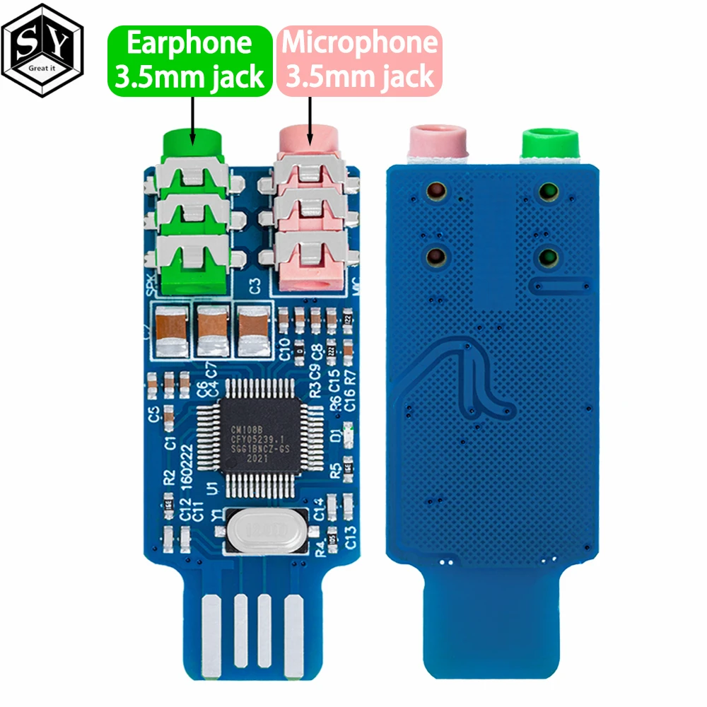CM108 USB-накопитель бесплатно, звуковая карта для ноутбука, компьютера, внешний звуковой модуль-L059, новинка, Лидер продаж CM108 USB-накопитель бесплатно, звуковая карта для ноутбука, компьютера, внешний звуковой модуль-L059, новинка, Лидер продаж