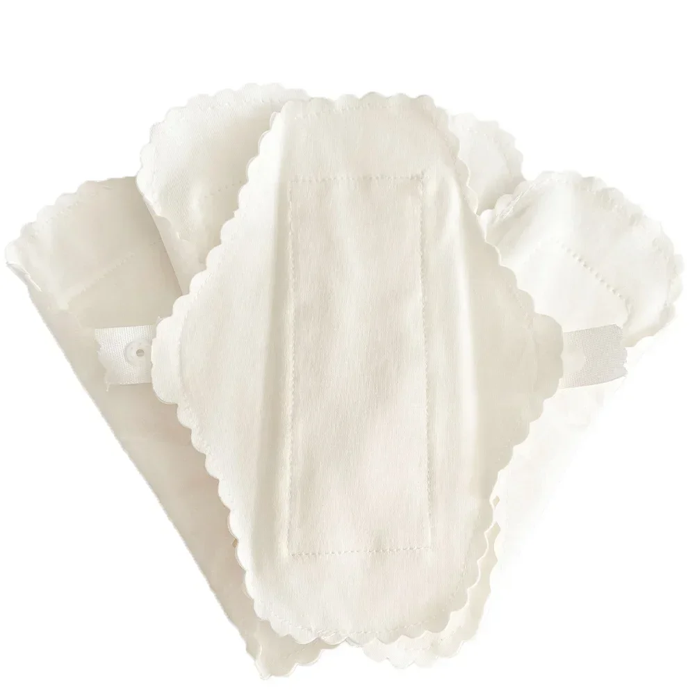 3Pcs Wasserdichte Slipeinlage Feminine Dünne Wiederverwendbare Sanitär Pads Zeitraum Höschen Auslaufsicher Baumwolle Pad Waschbar Hygiene Liefert – Detail 12