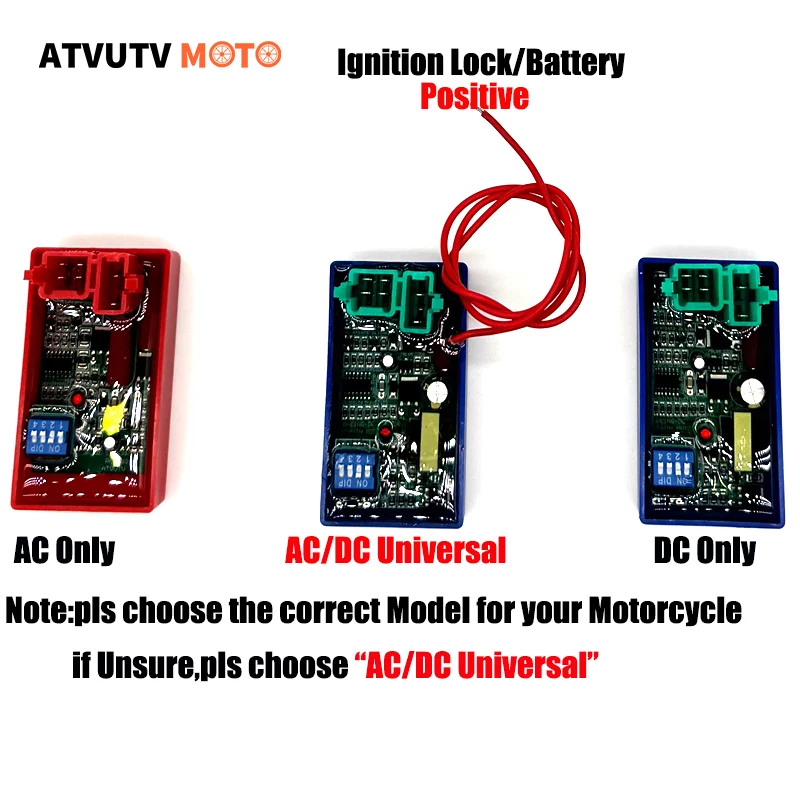 Motorrad-RACING-CDI für AKT125 RX125 FT125 FT150 CG125 CDI Racing SBR150 Geschwindigkeitsbegrenzung 4000-12000 U/min AC/DC 6PIN Moped-CDI-Einheit
