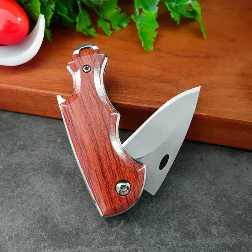 Stainless Steel Mini Knife Sharp Blade Utility Folding Boning Knife Cut Meat Fruit Fish BBQ Kitchen Knive Portable Pocket Knife