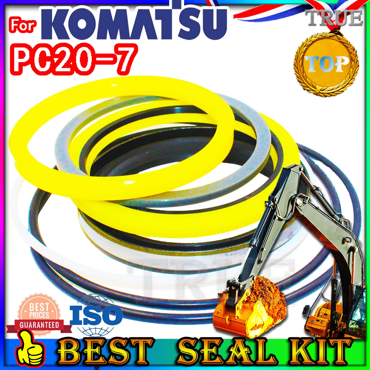 

For KOMATSU PC20-7 Oil Seal Repair Kit Boom Arm Bucket Excavator Hydraulic Cylinder PC20 7 Foot PPC Loader Planetary Axle STICK