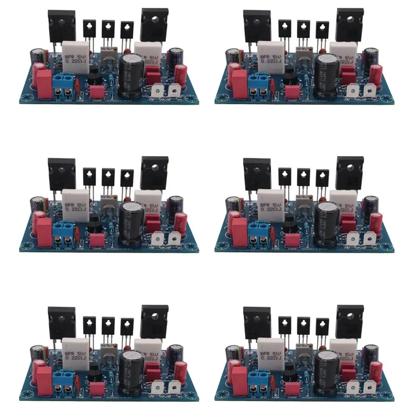 

Плата аудиоусилителя мощности 6X IRF240 100 Вт, монофонический усилитель звука высокой точности, DIY