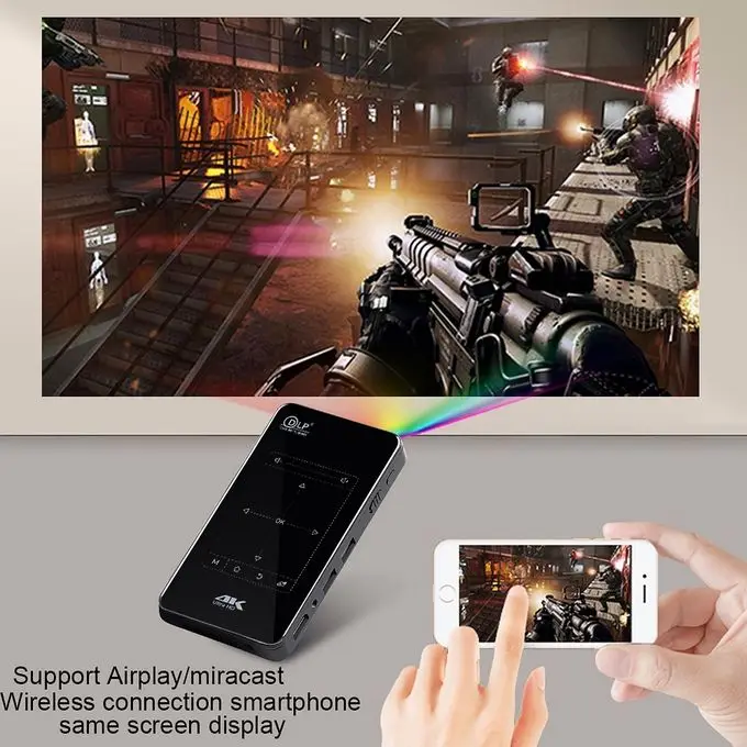 P09-II Portable DLP Mini Pocket Projector Android 9.0 2GB RAM 32GB