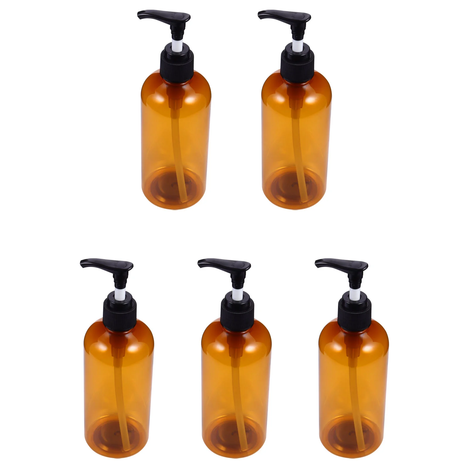 

6 Pcs Lotion Press Bottle Clear Touchless Soap Dispenser Shampoo Conditioner Amber Spray Bottles Travel